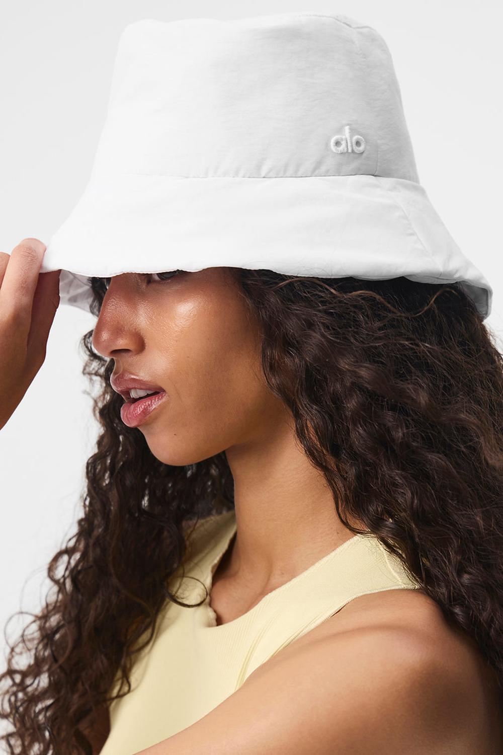 Alo Yoga Good Shade Miesten Bucket Hattu Valkoinen | Suomi  5918-XNJFI