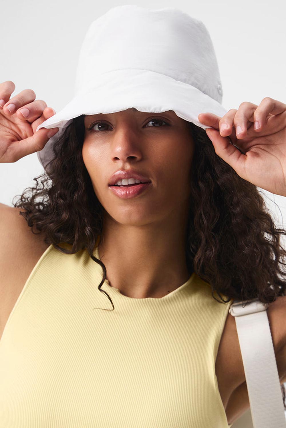 Alo Yoga Good Shade Miesten Bucket Hattu Valkoinen | Suomi  5918-XNJFI