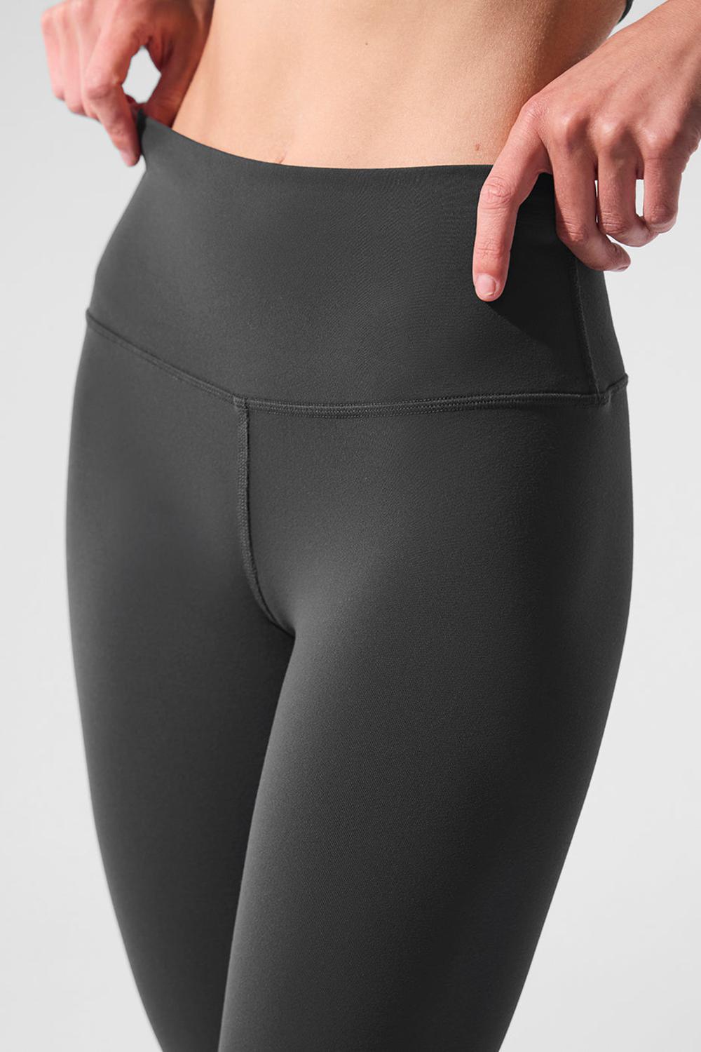 Alo Yoga High-Waist Airbrush Bottoms Naisten Leggings Anthracite | Suomi  7269-XTMBP