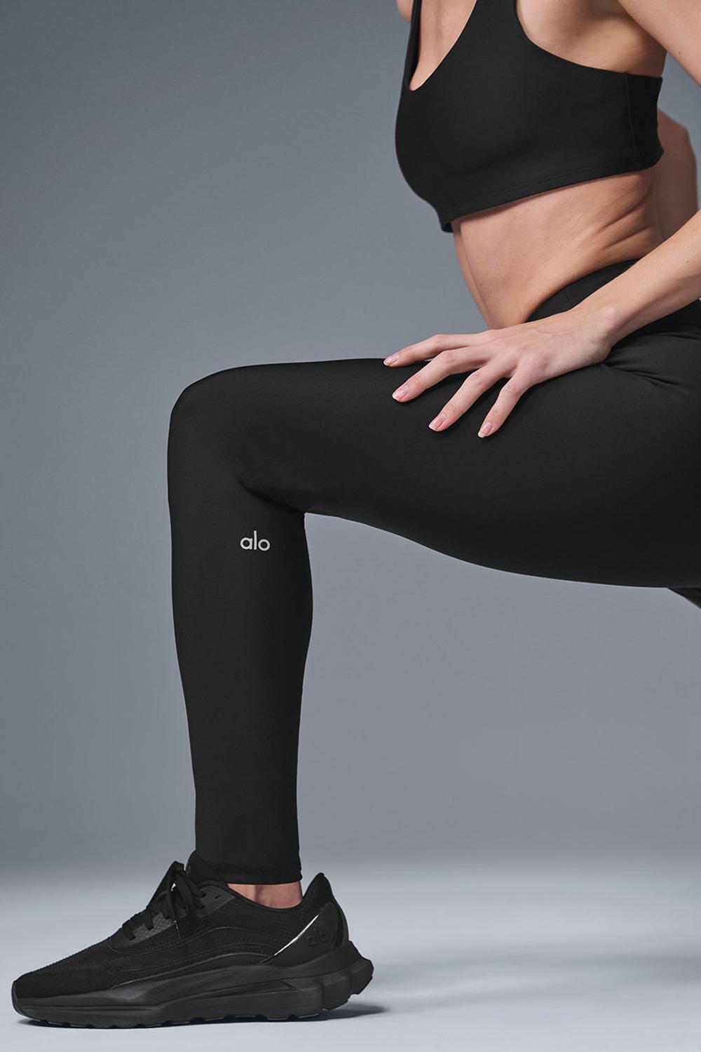 Alo Yoga High-Waist Airlift Naisten Leggings Mustat | Suomi  9067-SXPRV