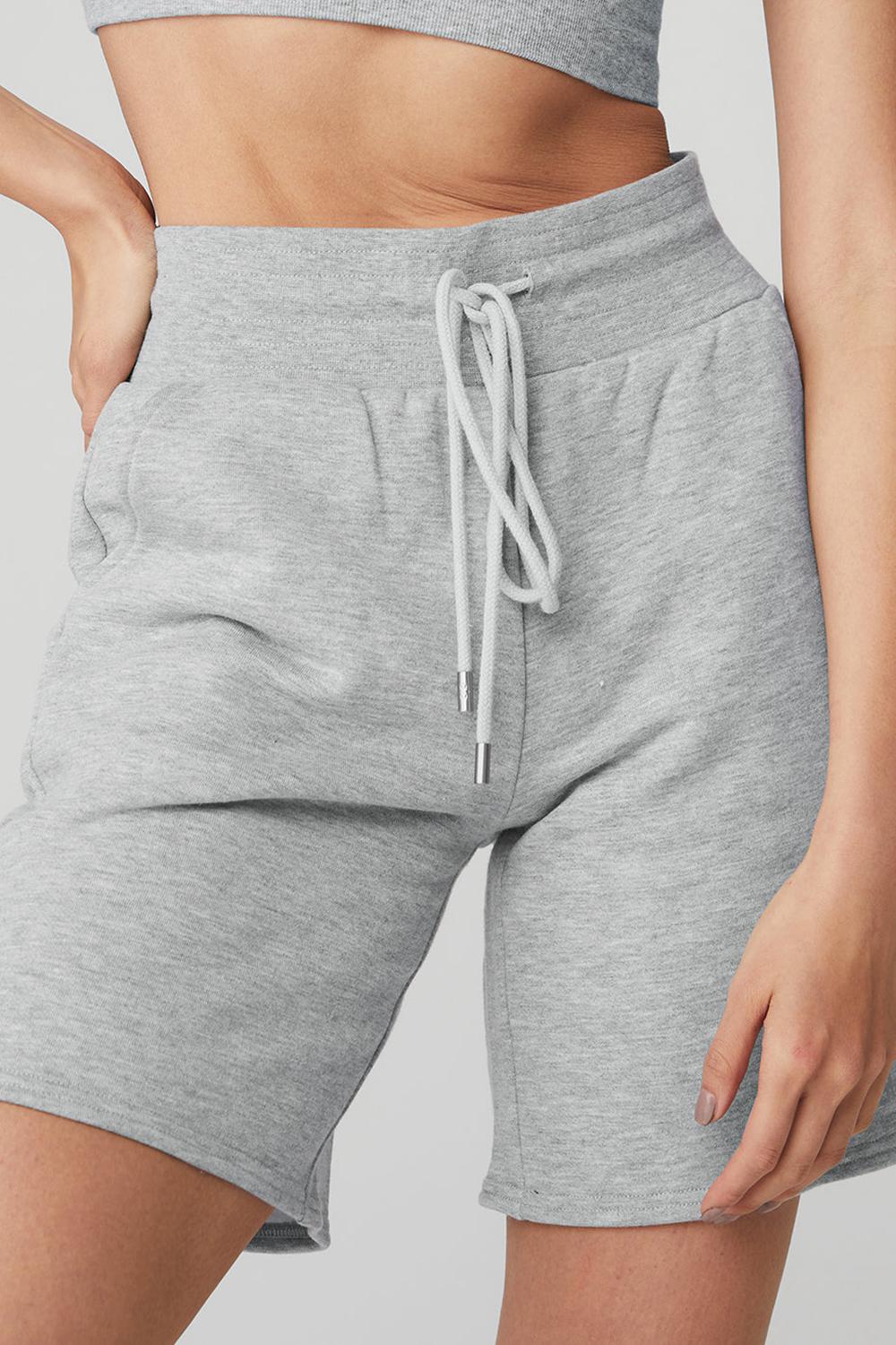 Alo Yoga High-Waist Easy Sweat Naisten Shortsit Harmaat | Suomi  4157-SDHZB