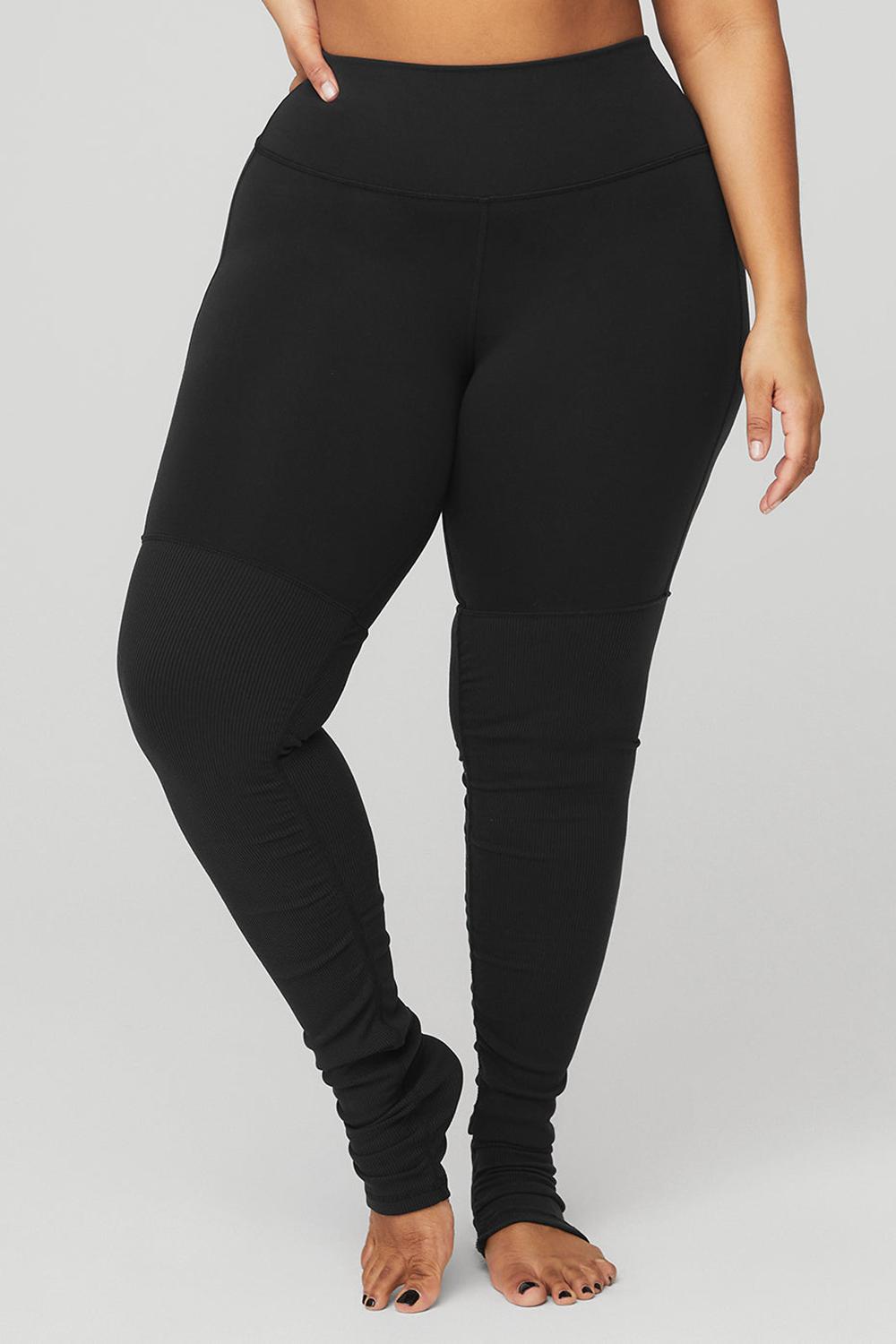 Alo Yoga High-Waist Goddesss Naisten Leggings Mustat Mustat | Suomi  7219-GOZNW