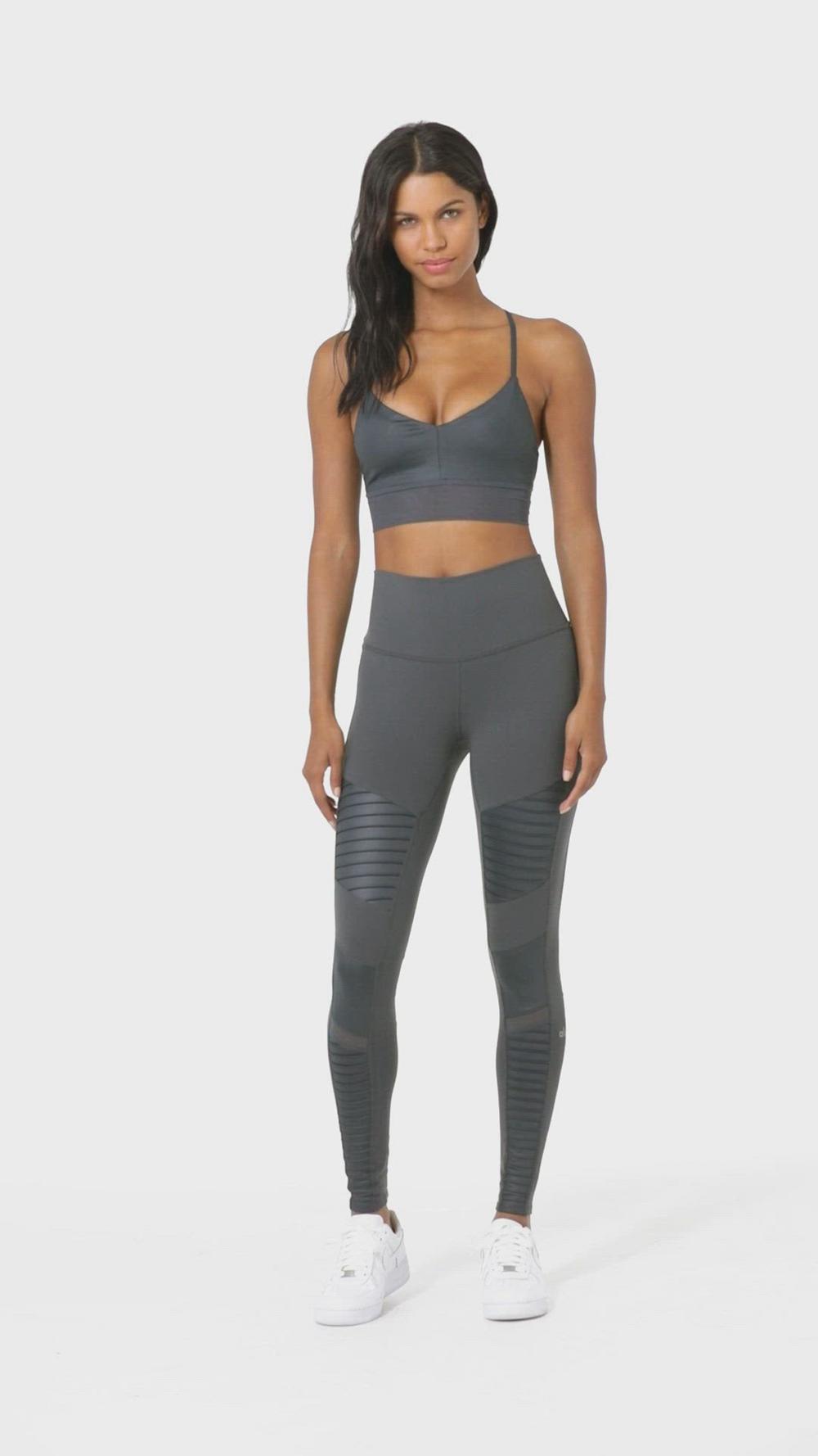 Alo Yoga High-Waist Moto Naisten Leggings Valkoinen Valkoinen | Suomi  1240-DEQHP