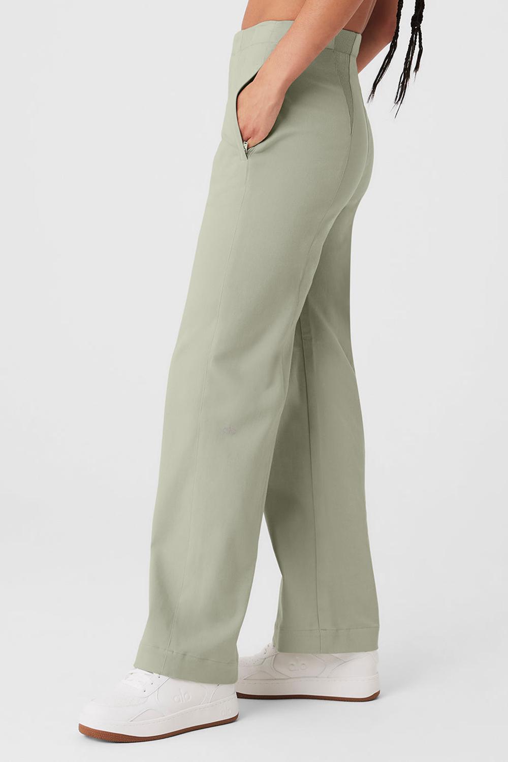 Alo Yoga High-Waist On Point Moto Naisten Housut Limestone | Suomi  0753-HNRWG