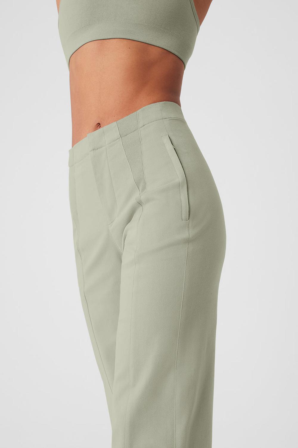 Alo Yoga High-Waist On Point Moto Naisten Housut Limestone | Suomi  0753-HNRWG