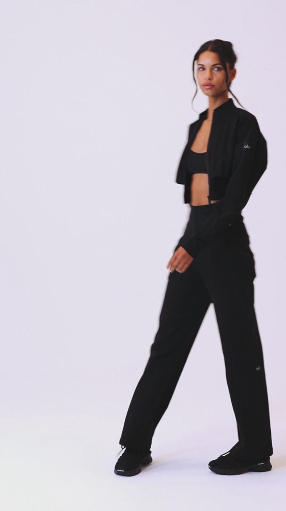 Alo Yoga High-Waist On Point Moto Naisten Housut Limestone | Suomi  0753-HNRWG