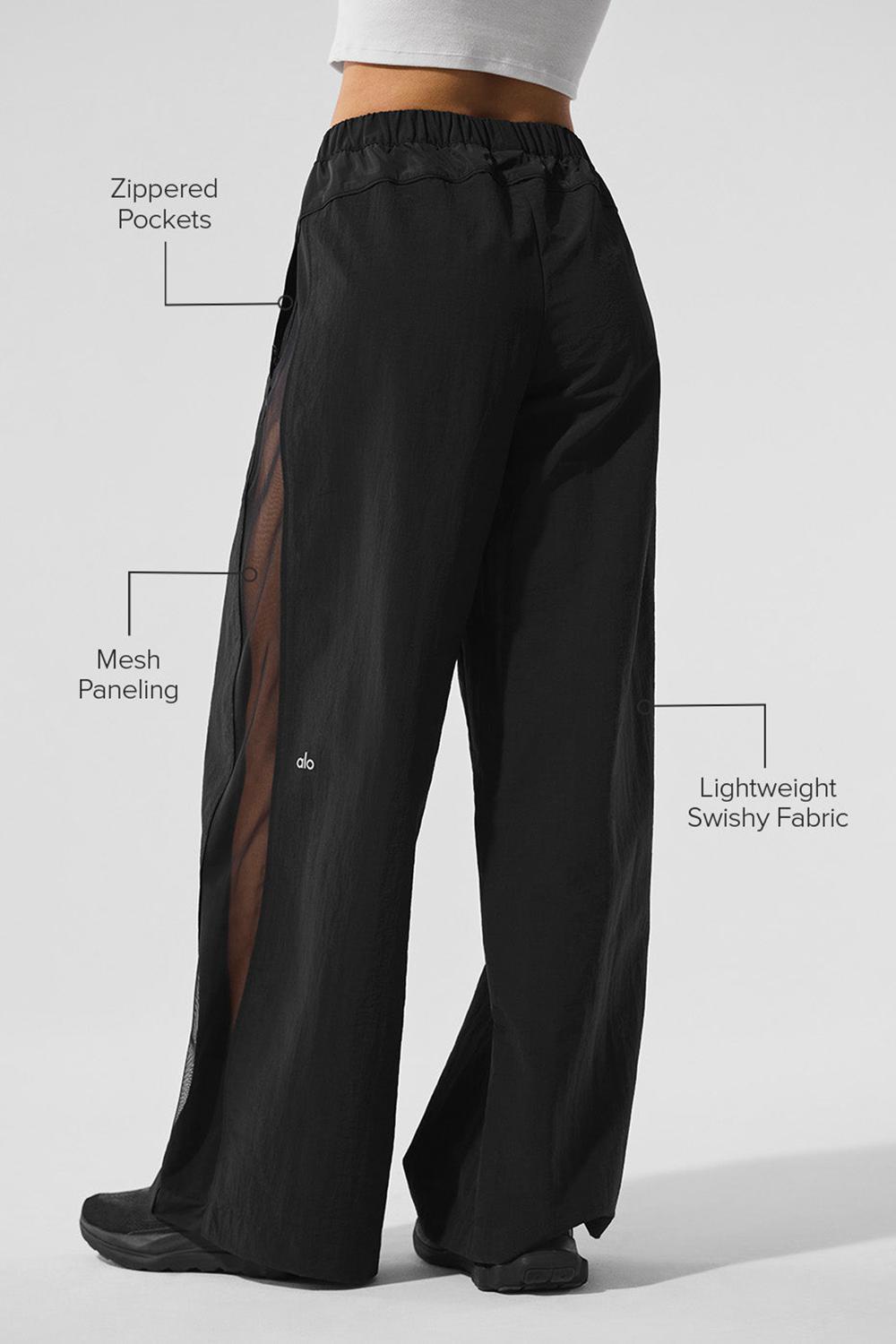 Alo Yoga High-Waist Origin Wide Leg Track Naisten Housut Mustat | Suomi  5460-TAIFM