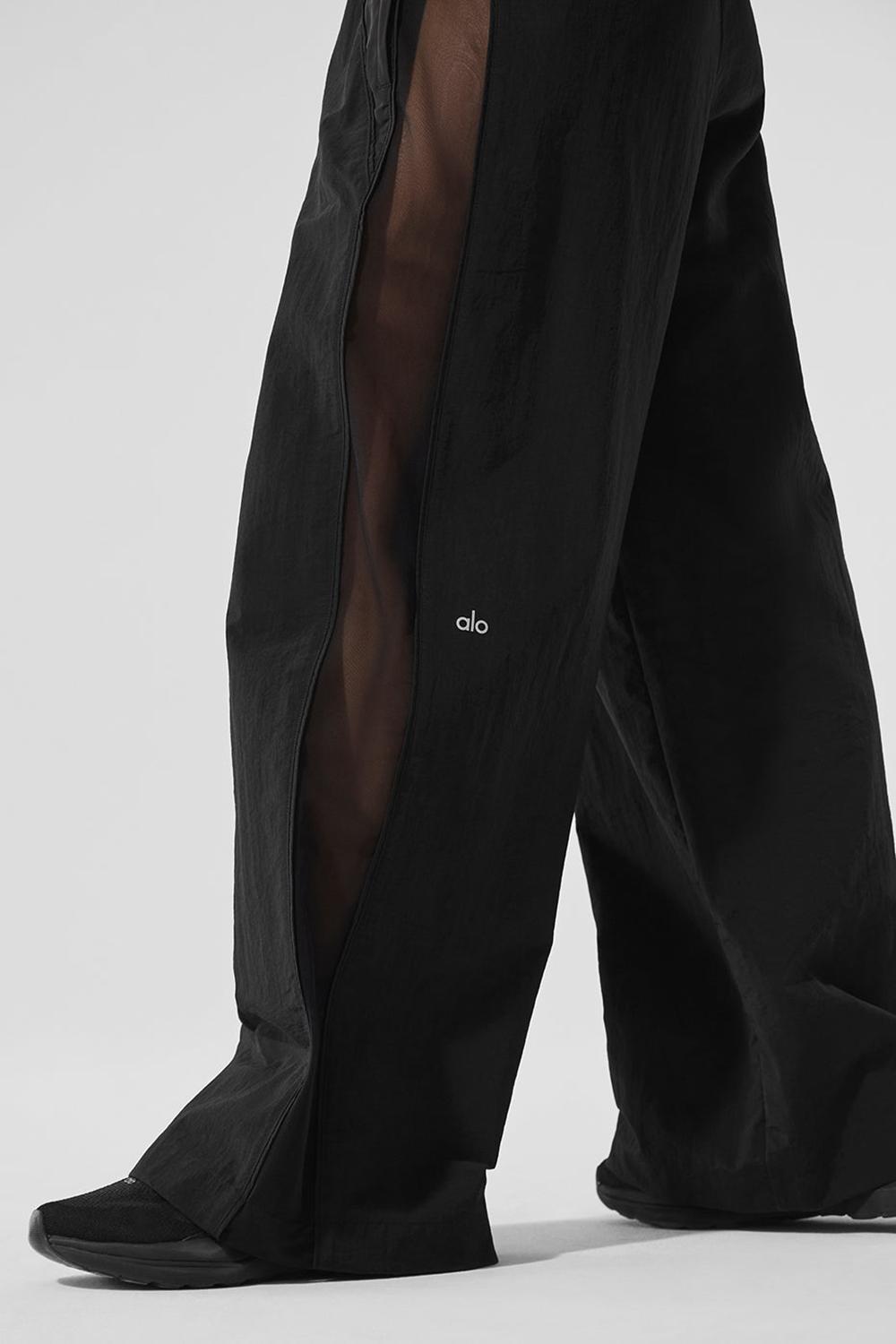Alo Yoga High-Waist Origin Wide Leg Track Naisten Housut Mustat | Suomi  5460-TAIFM