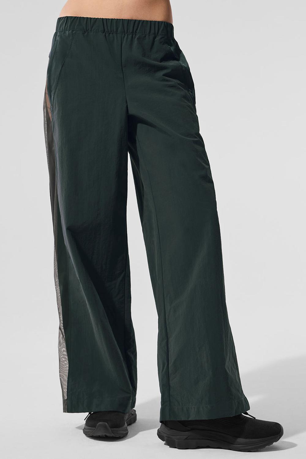 Alo Yoga High-Waist Origin Wide Leg Track Naisten Housut Vihreä | Suomi  9546-YJKFQ