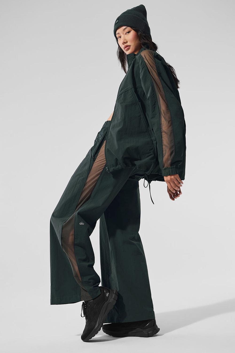 Alo Yoga High-Waist Origin Wide Leg Track Naisten Housut Vihreä | Suomi  9546-YJKFQ