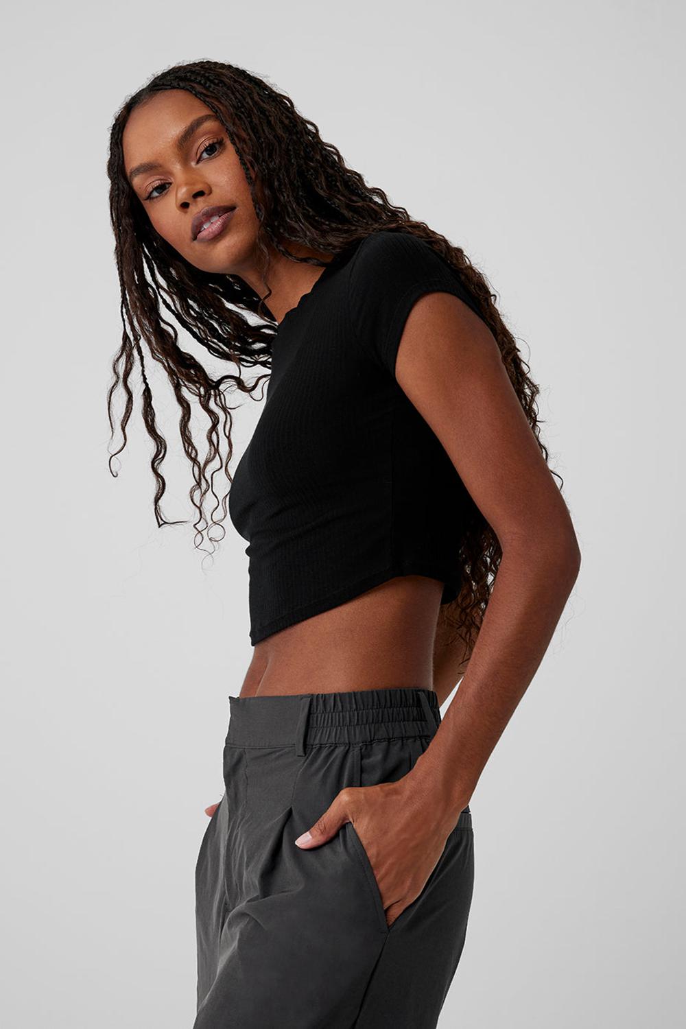 Alo Yoga High-Waist Pursuit Naisten Housut Anthracite | Suomi  4761-VZSGQ