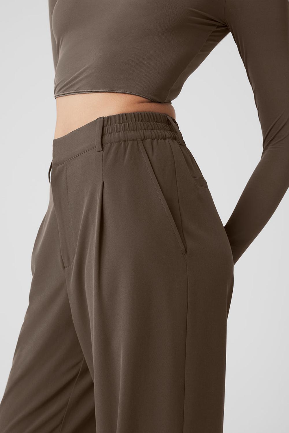 Alo Yoga High-Waist Pursuit Naisten Housut Oliivinvihreä | Suomi  1243-MKQRL