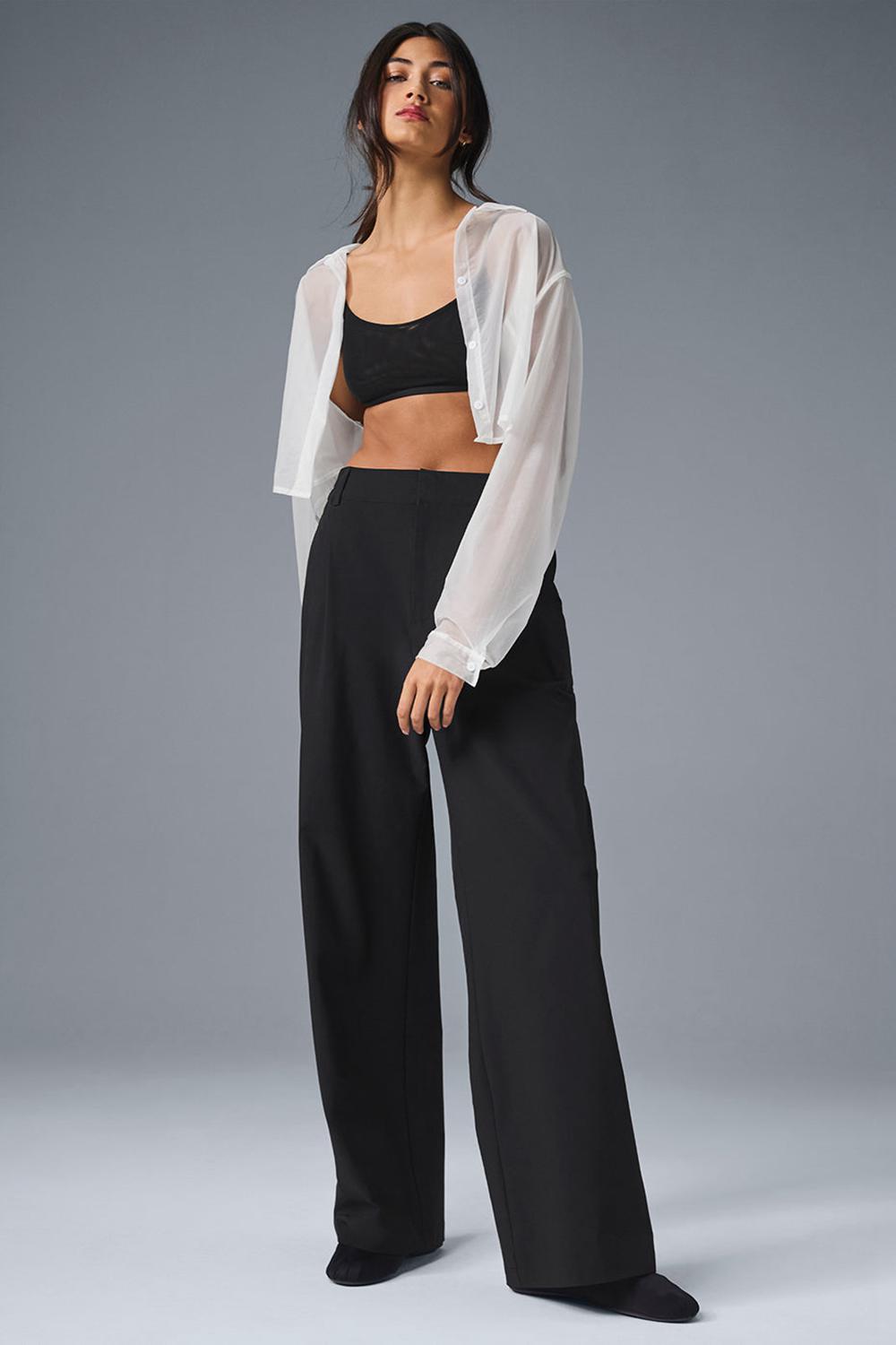Alo Yoga High-Waist Pursuit (Regular) Naisten Housut Mustat | Suomi  5126-CFETS