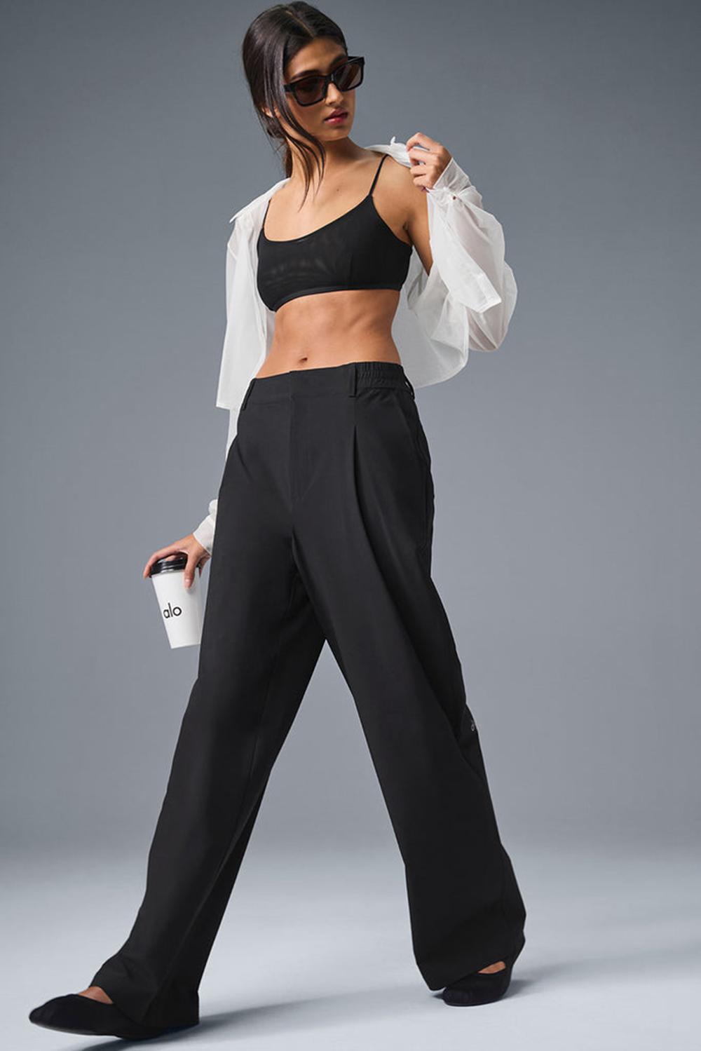 Alo Yoga High-Waist Pursuit (Regular) Naisten Housut Mustat | Suomi  5126-CFETS
