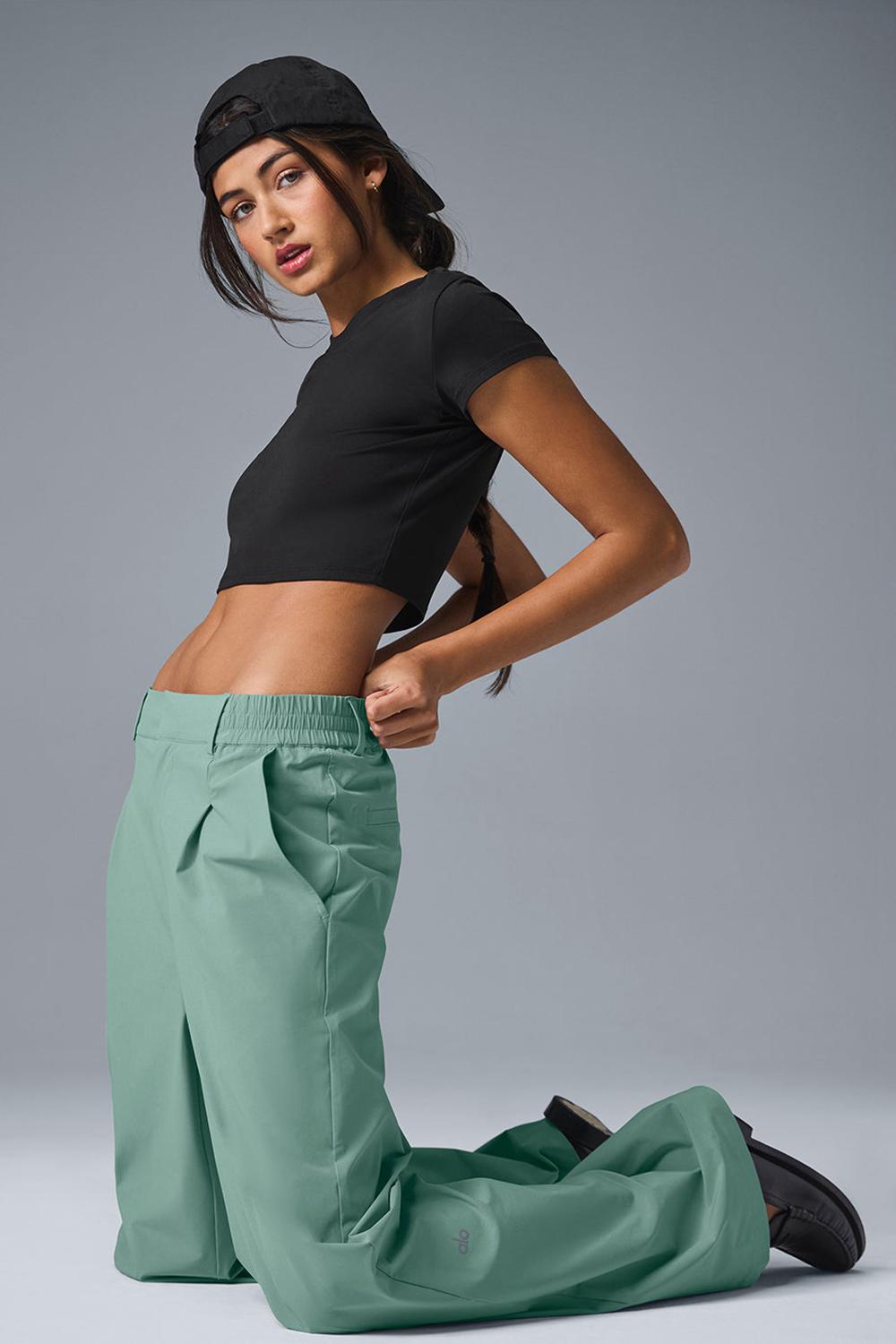 Alo Yoga High-Waist Pursuit (Regular) Naisten Housut Vihreä | Suomi  9256-QPITK