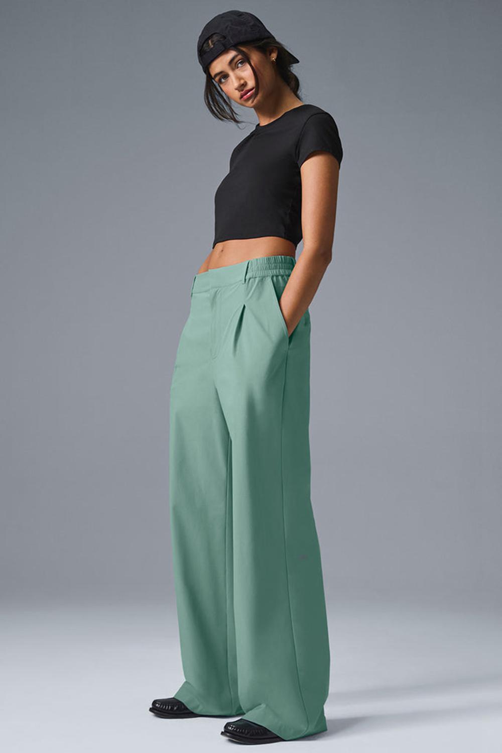 Alo Yoga High-Waist Pursuit (Regular) Naisten Housut Vihreä | Suomi  9256-QPITK