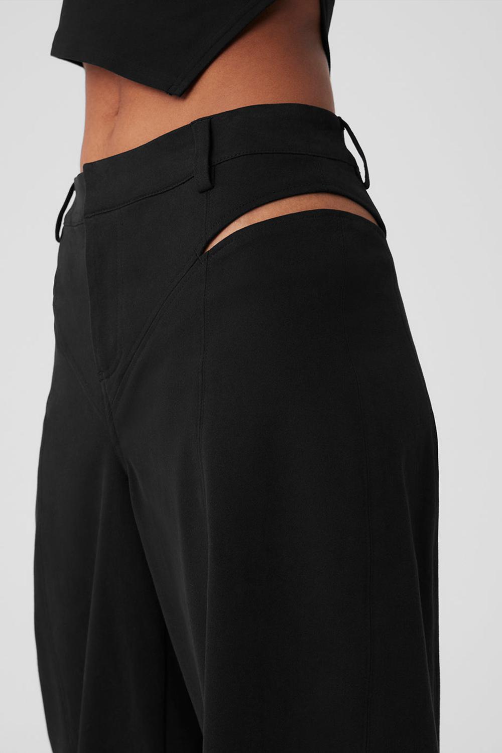 Alo Yoga High-Waist Risk Taker Naisten Housut Mustat | Suomi  7620-JIXKM