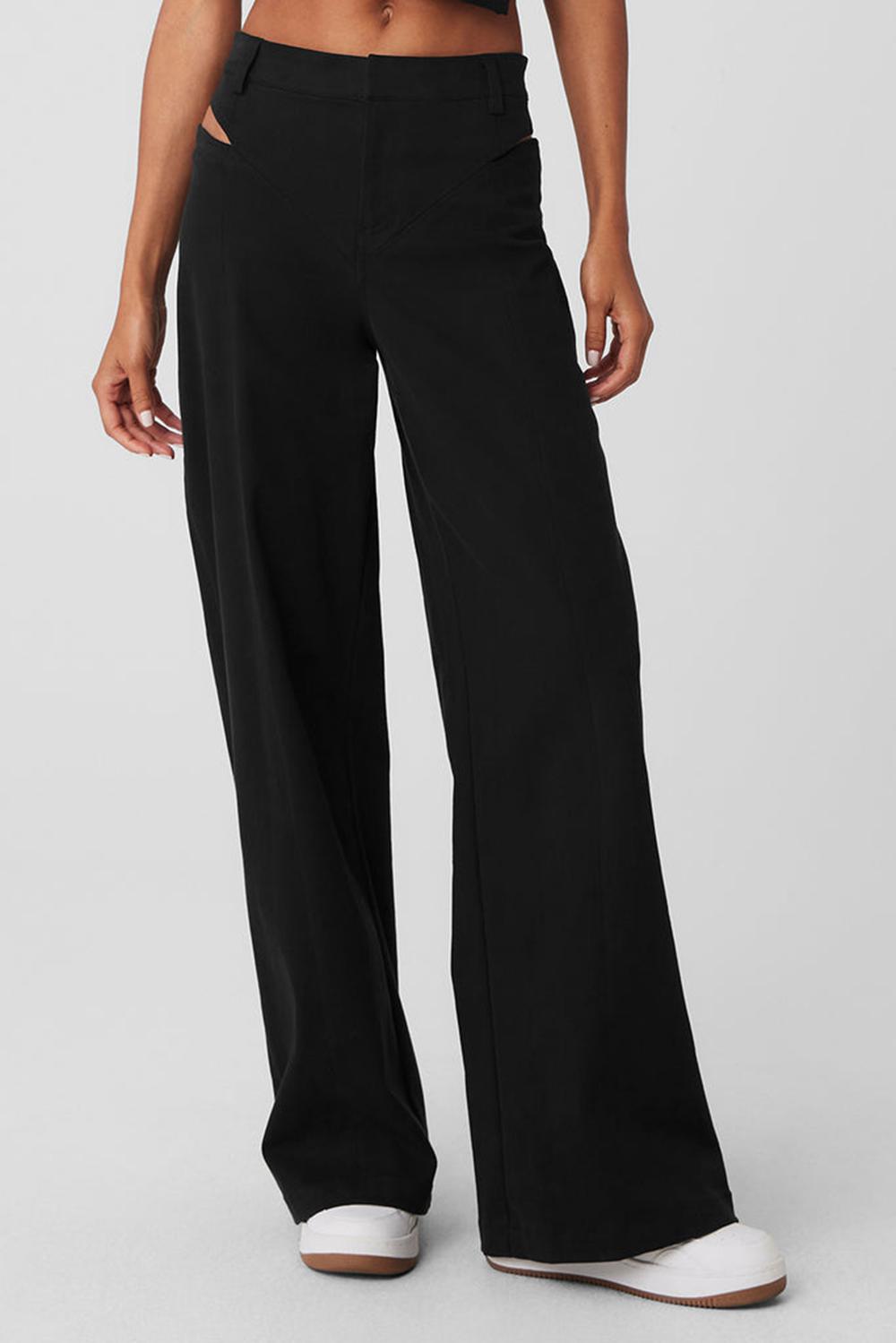 Alo Yoga High-Waist Risk Taker Naisten Housut Mustat | Suomi  7620-JIXKM