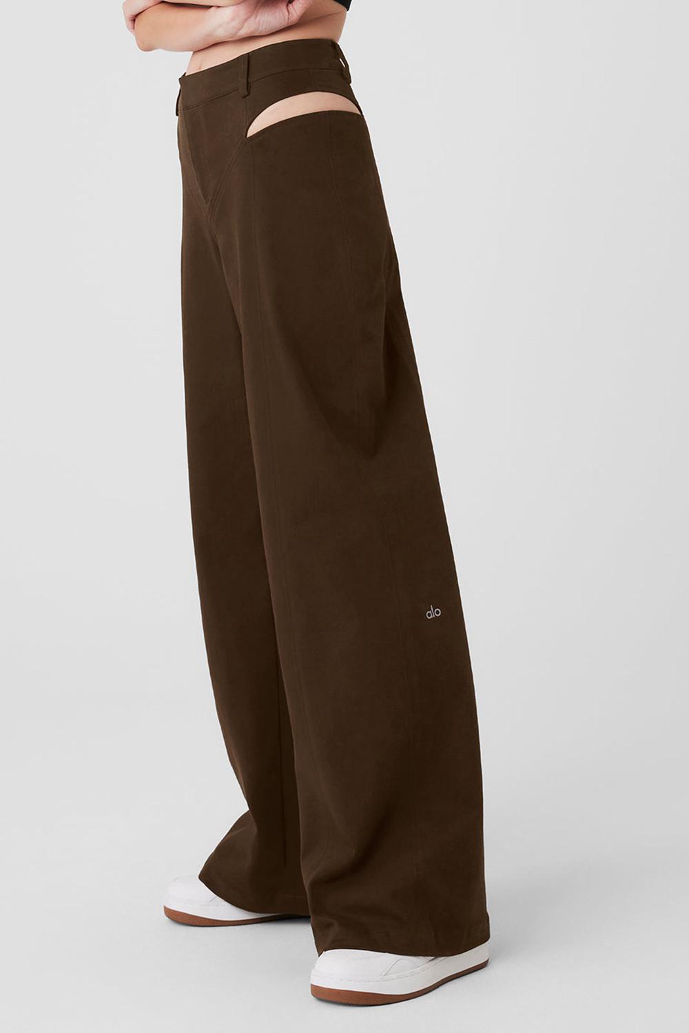 Alo Yoga High-Waist Risk Taker Naisten Housut Espresso | Suomi  4923-QKPRU