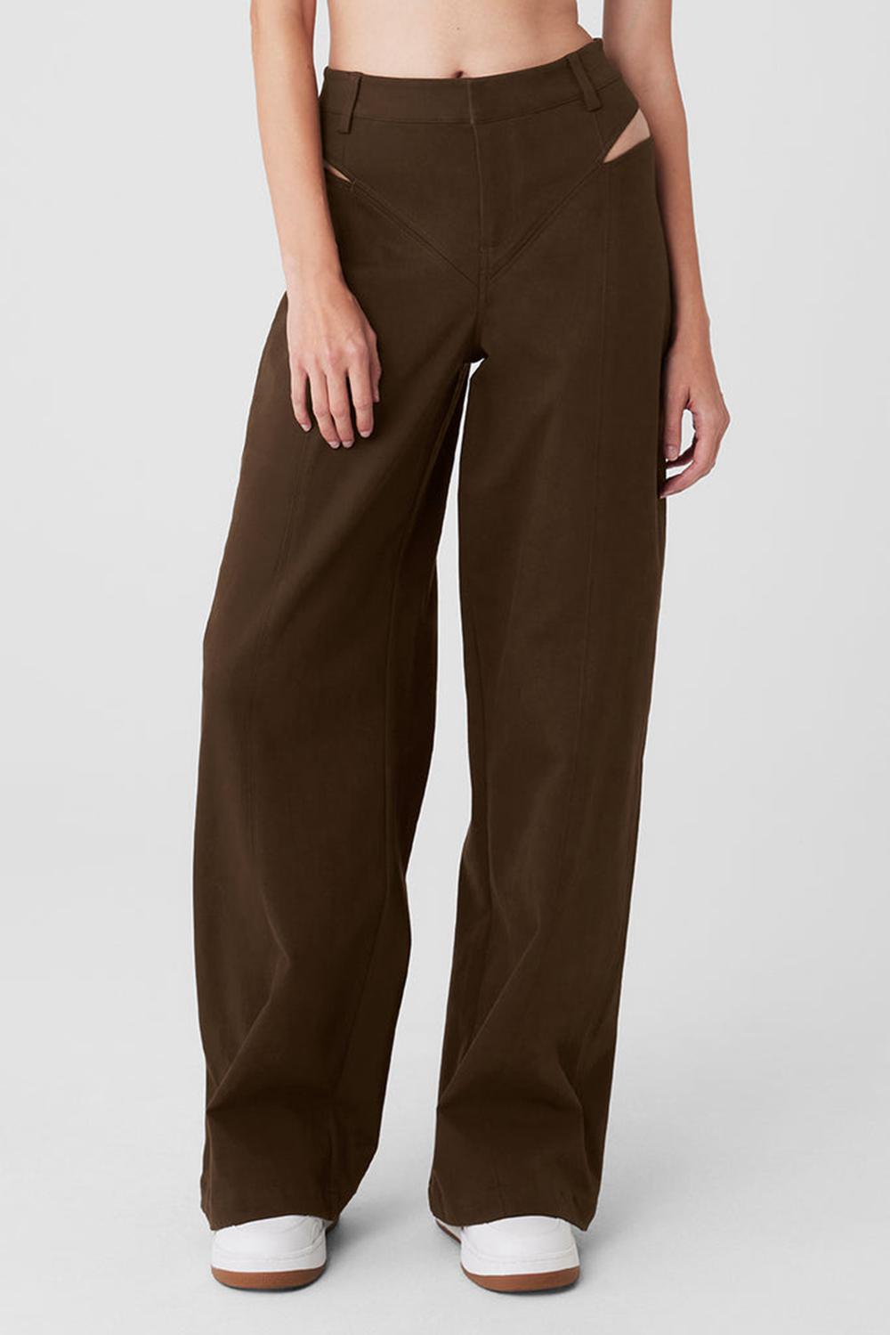 Alo Yoga High-Waist Risk Taker Naisten Housut Espresso | Suomi  4923-QKPRU