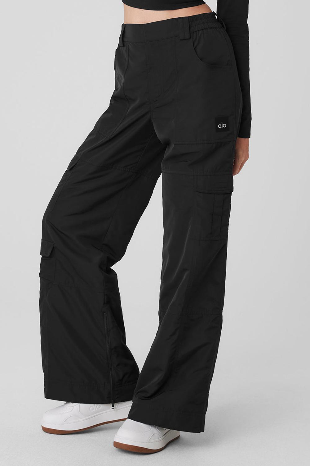 Alo Yoga High-Waist Ski-Moto Naisten Housut Mustat | Suomi  8654-VDNRL