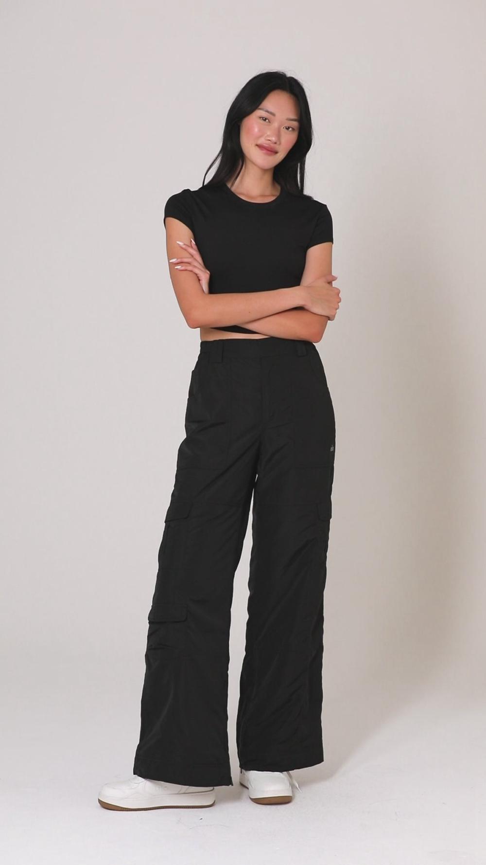 Alo Yoga High-Waist Ski-Moto Naisten Housut Mustat | Suomi  8654-VDNRL
