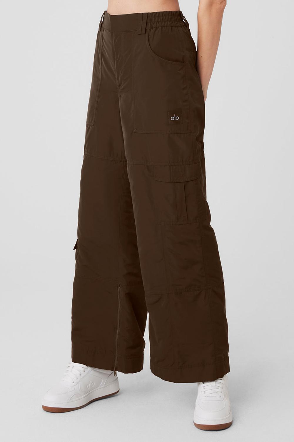 Alo Yoga High-Waist Ski-Moto Naisten Housut Espresso | Suomi  4305-FEWZU