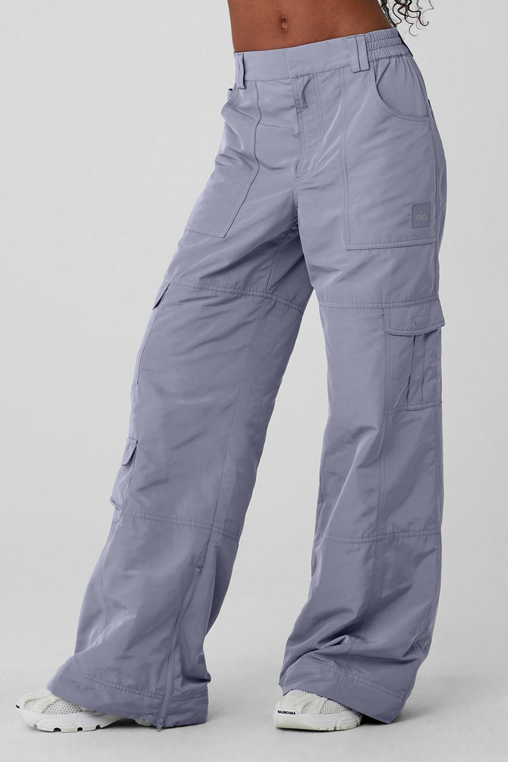 Alo Yoga High-Waist Ski-Moto Naisten Housut Fog | Suomi  7341-DBCZA