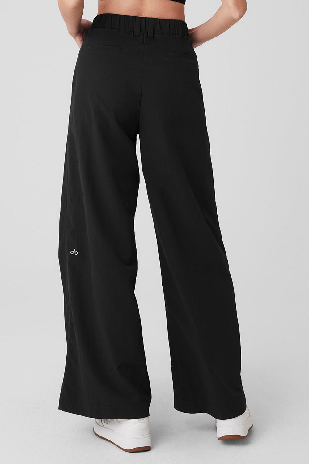 Alo Yoga High-Waist Street Smart Naisten Housut Mustat | Suomi  9345-LHKAE