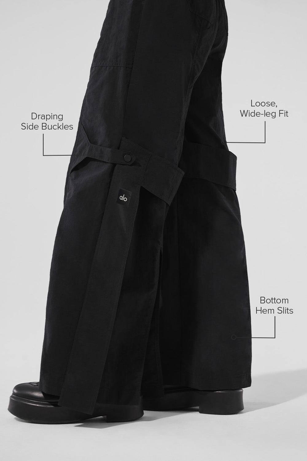 Alo Yoga High-Waist Voyager Naisten Housut Mustat | Suomi  8937-XLBND