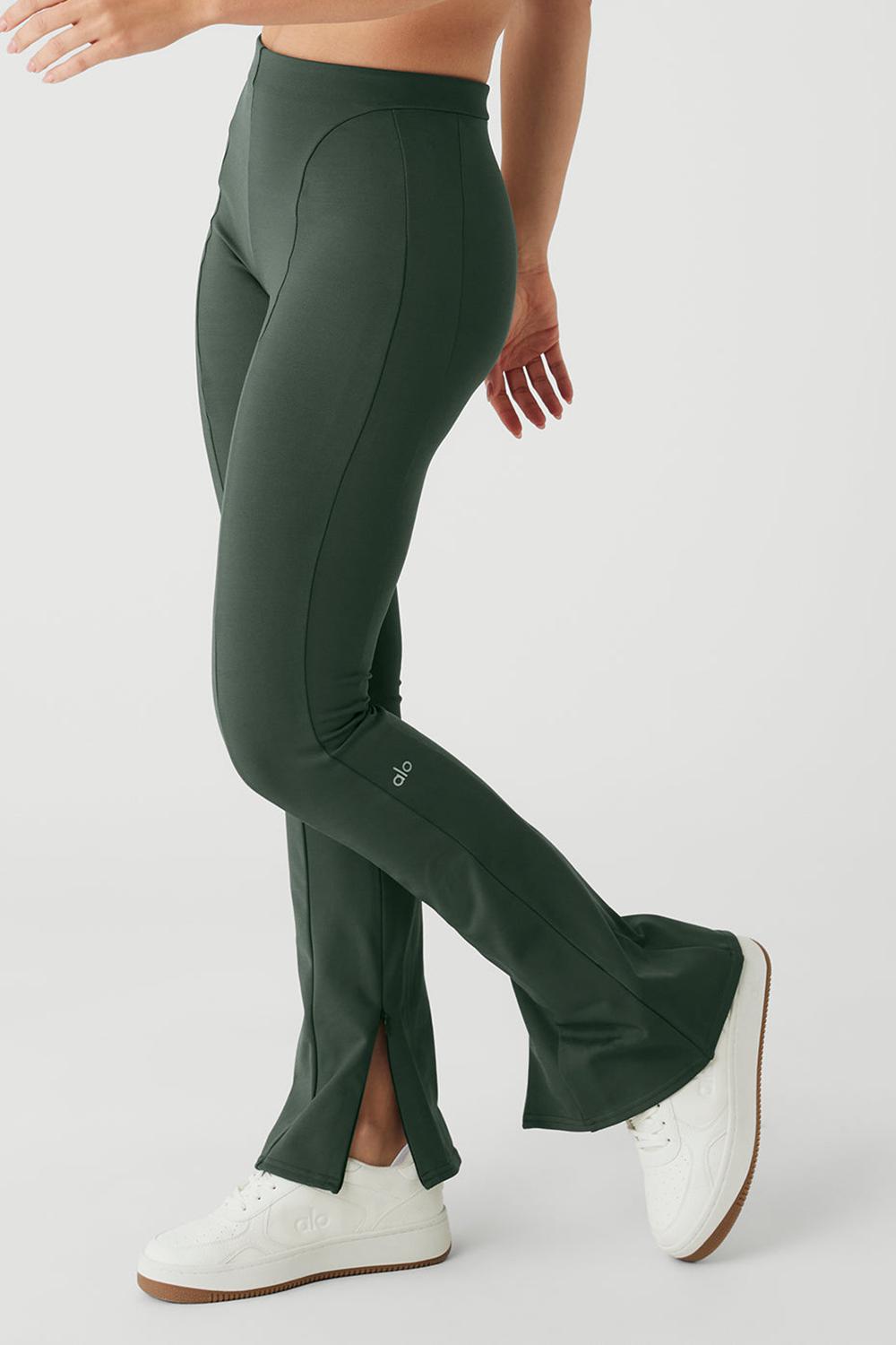 Alo Yoga High-Waist Zip It Flare Naisten Leggings Tumman | Suomi  9210-LOWEU