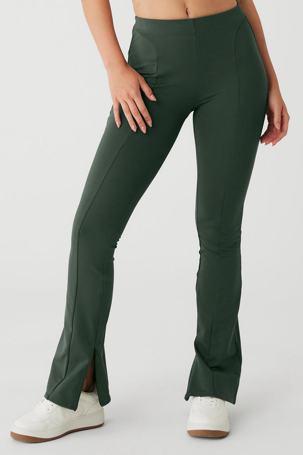 Alo Yoga High-Waist Zip It Flare Naisten Leggings Tumman | Suomi  9210-LOWEU