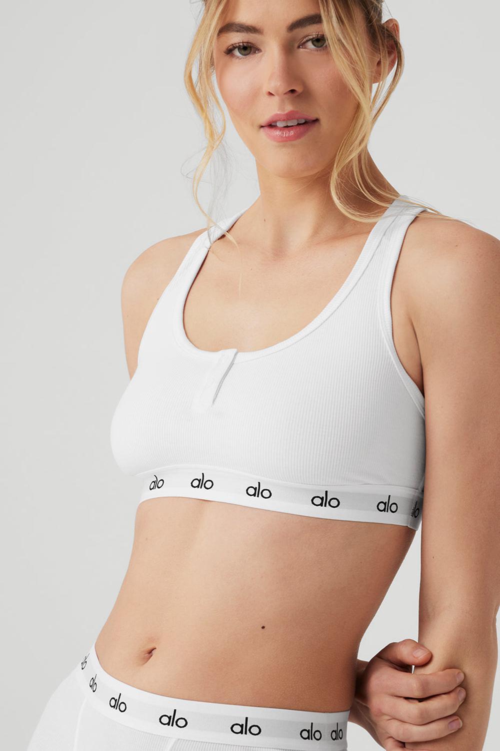 Alo Yoga Icon Ribbed Henley Naisten Urheiluliivi Valkoinen | Suomi  2078-TQRPD