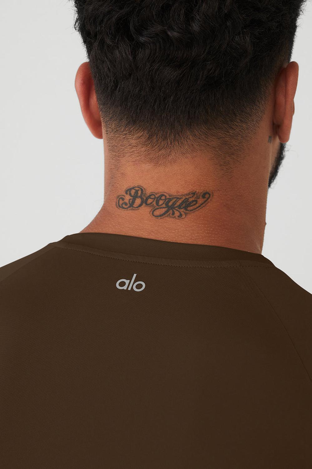 Alo Yoga Idol Long Sleeve Performance Miesten Juoksupaidat Espresso | Suomi  0187-LKXTI