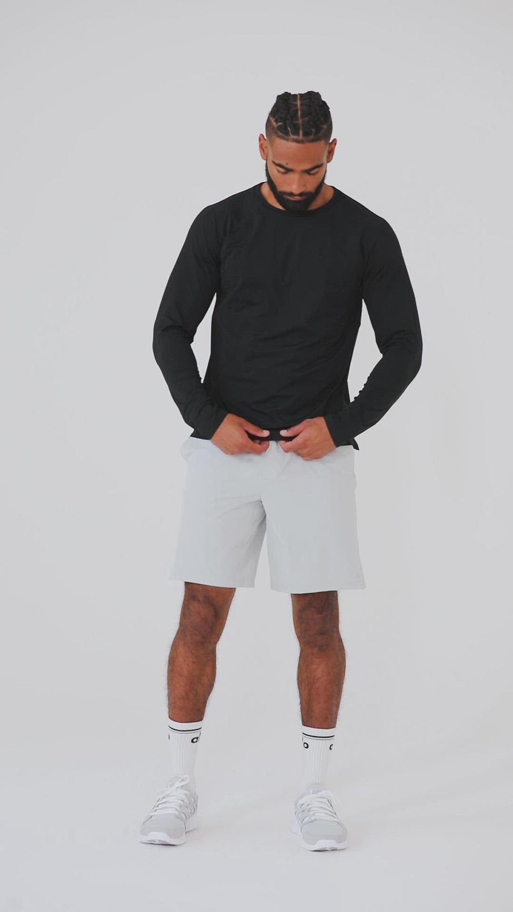 Alo Yoga Idol Long Sleeve Performance Miesten Juoksupaidat Titaani | Suomi  5372-KTBRC