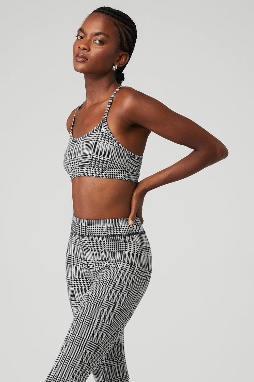 Alo Yoga Jacquard Glenplaid Gratitude Naisten Urheiluliivi Titaani Mustat | Suomi  3275-TBDXR