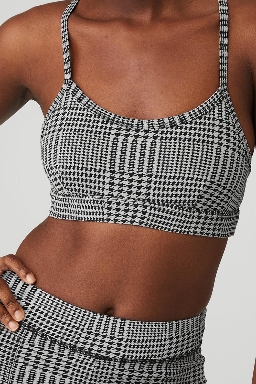 Alo Yoga Jacquard Glenplaid Gratitude Naisten Urheiluliivi Titaani Mustat | Suomi  3275-TBDXR