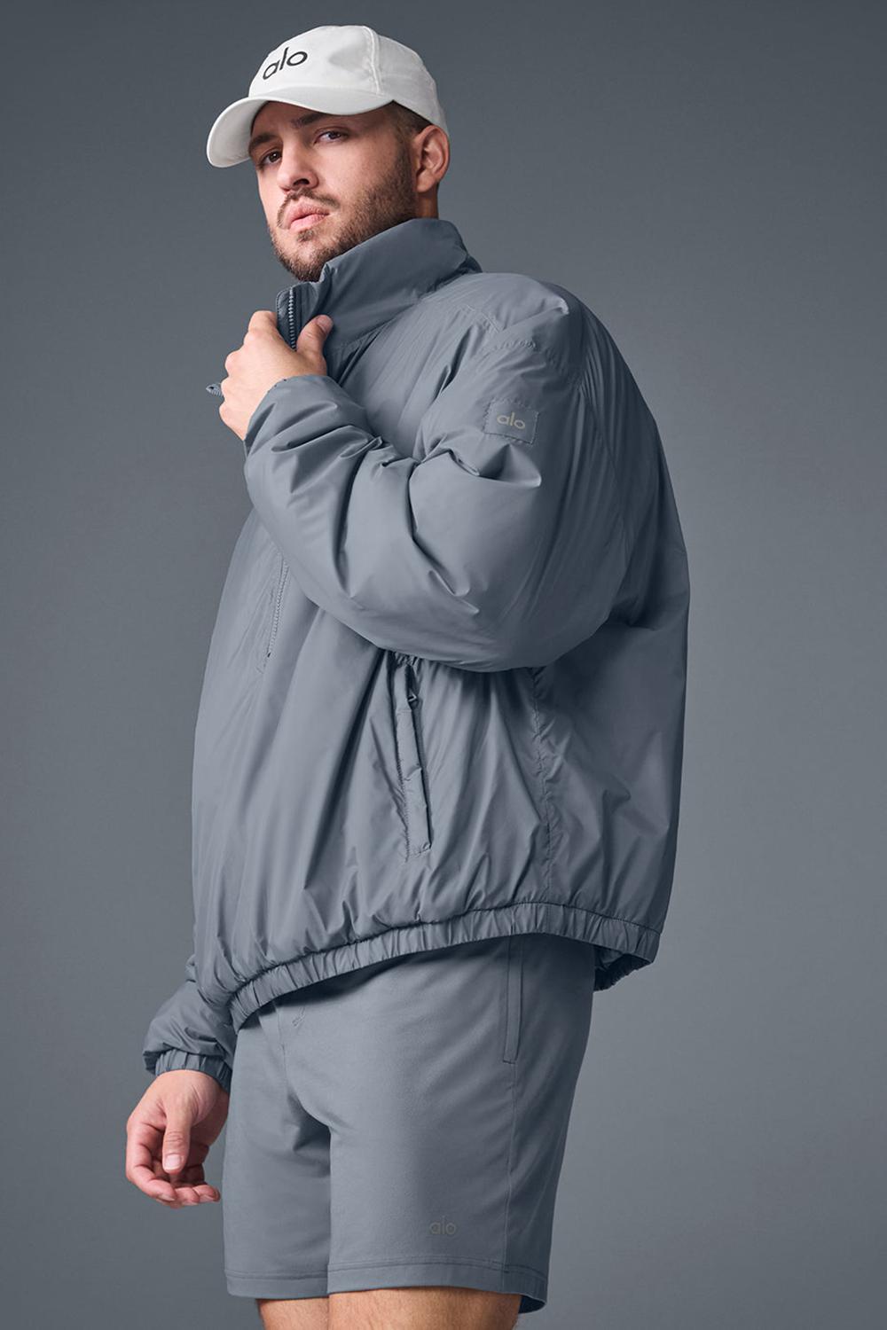 Alo Yoga Latitude Light Weight 1/2 Zip Miesten Takit Harmaat | Suomi  7295-LOBXF
