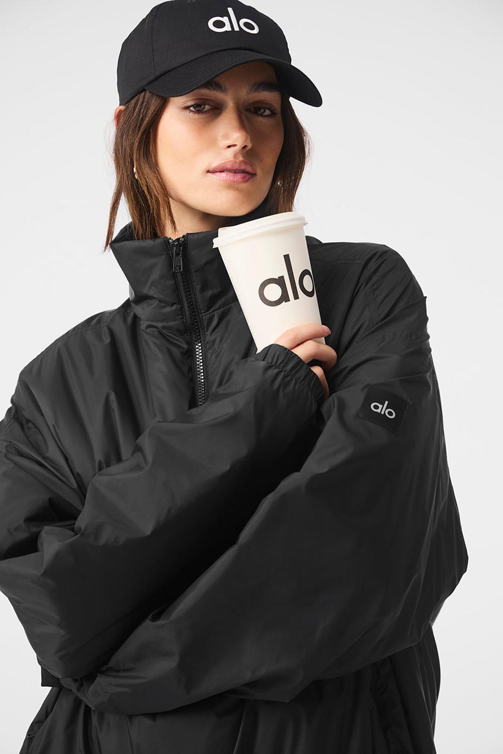 Alo Yoga Latitude Light Weight 1/2 Zip Pullover Naisten Takit Mustat | Suomi  3765-LJDYA