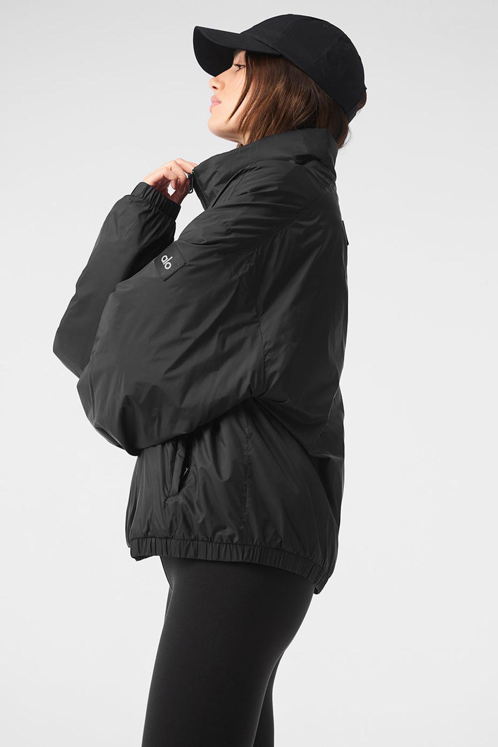 Alo Yoga Latitude Light Weight 1/2 Zip Pullover Naisten Takit Mustat | Suomi  3765-LJDYA