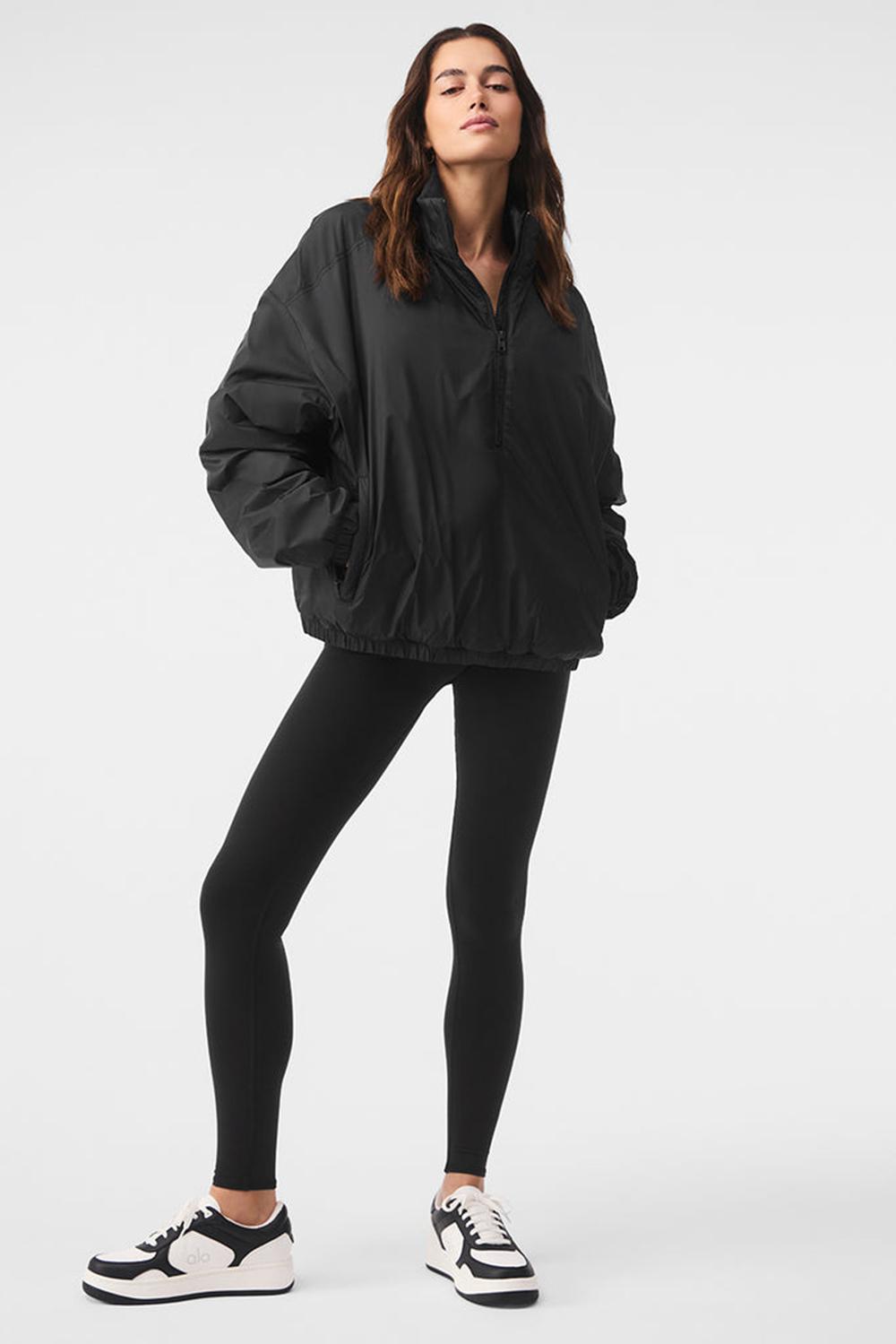 Alo Yoga Latitude Light Weight 1/2 Zip Pullover Naisten Takit Mustat | Suomi  3765-LJDYA