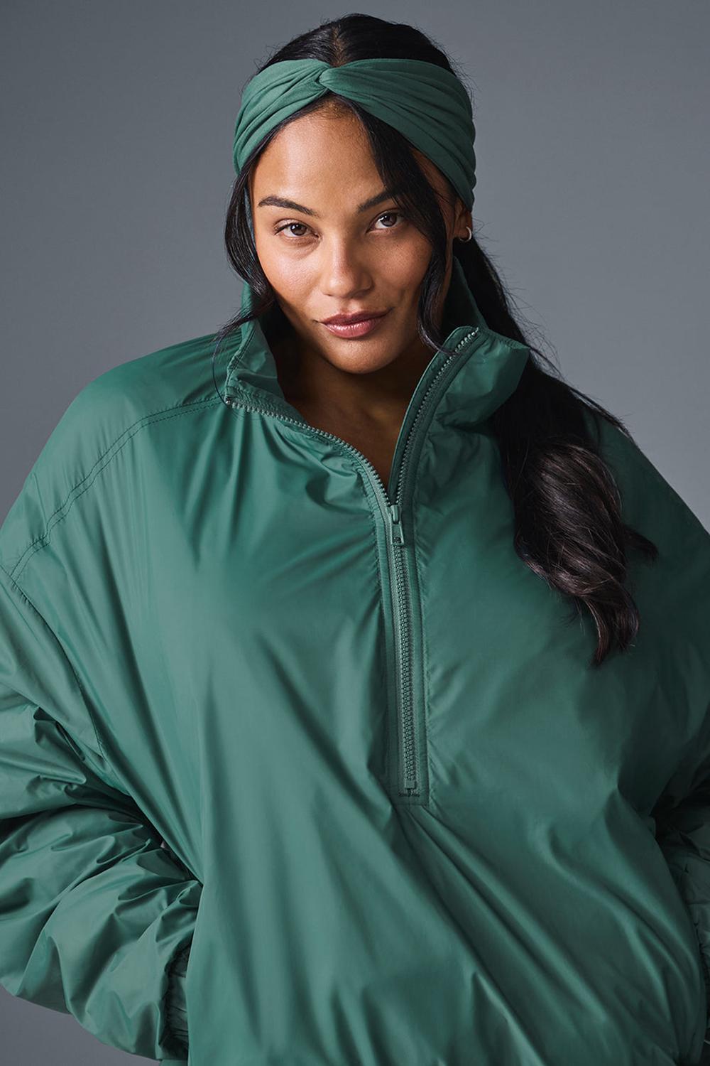 Alo Yoga Latitude Light Weight 1/2 Zip Pullover Naisten Takit Winter Ivy | Suomi  1348-AYMZU