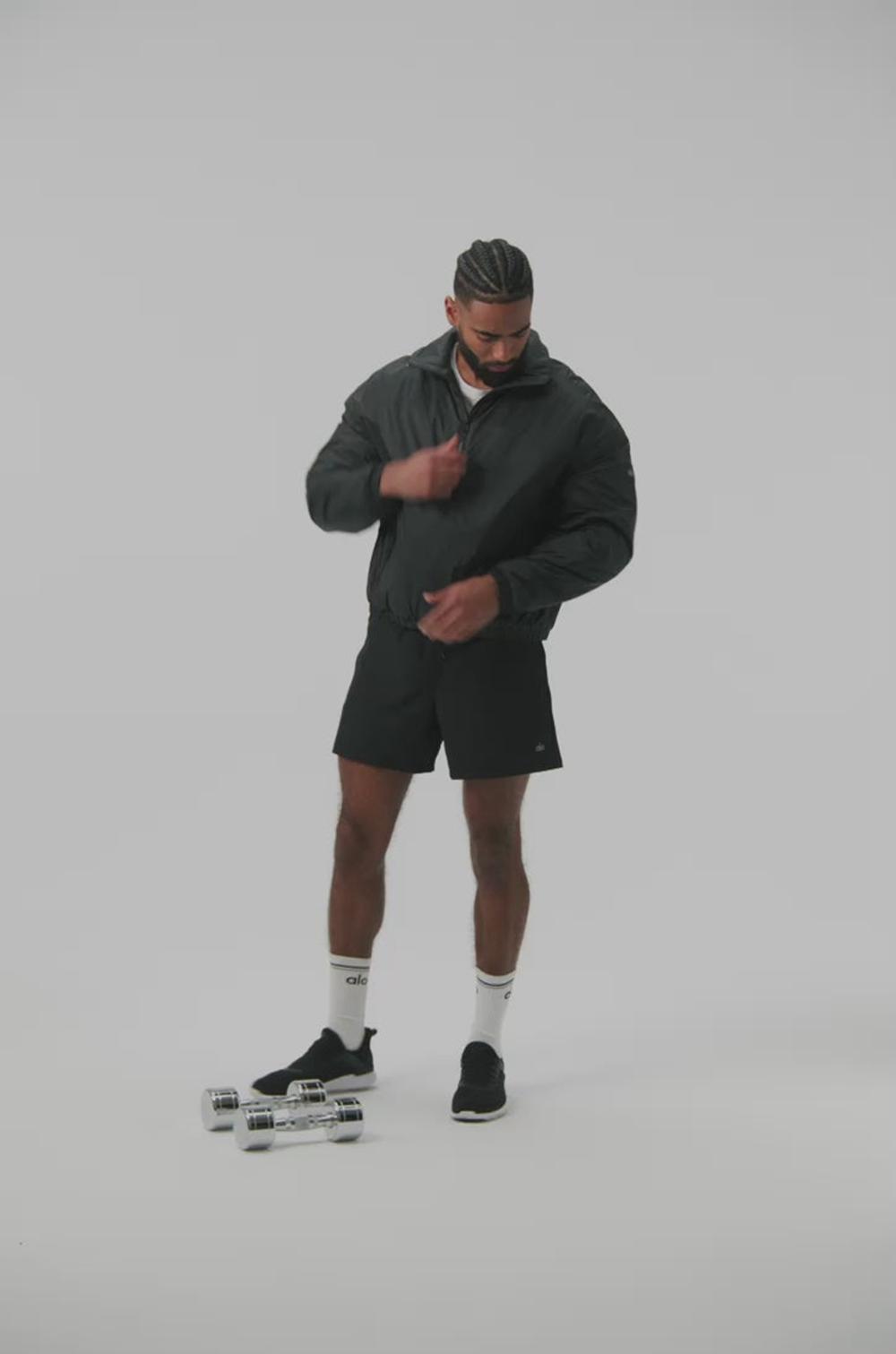 Alo Yoga Latitude Light Weight 1/2 Zip Pullover Miesten Takit Mustat | Suomi  8521-IORJZ