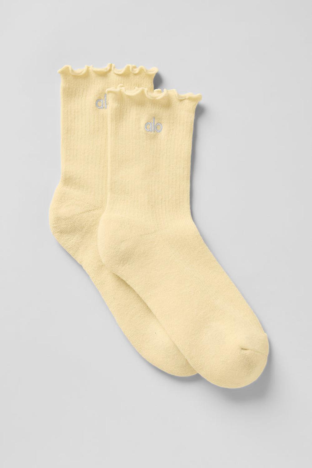 Alo Yoga Lettuce Edge Naisten Sukat Warm Butter | Suomi  4520-AOHYL