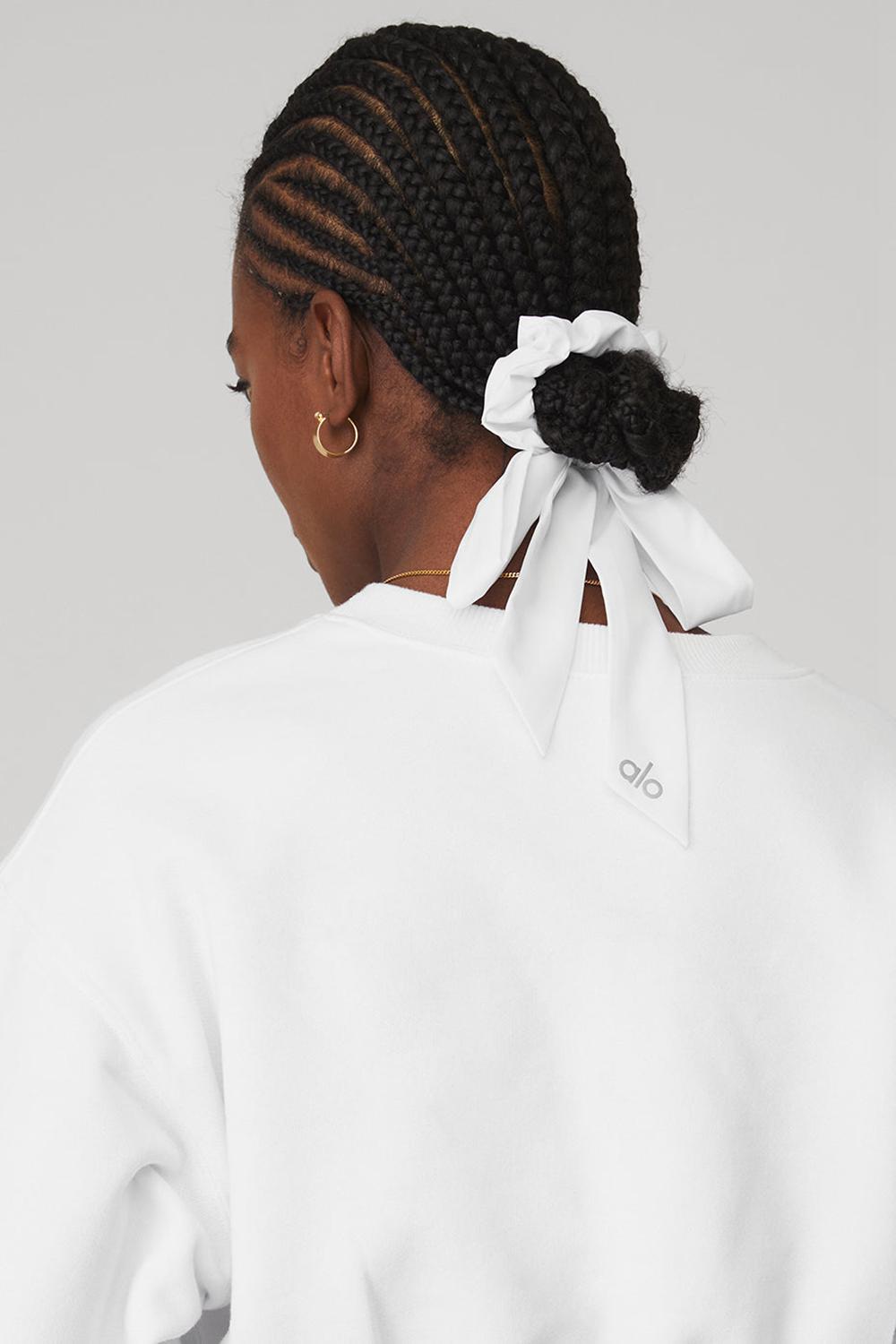 Alo Yoga Love Knots Tie Naisten Scrunchie Valkoinen | Suomi  2109-NOHGZ