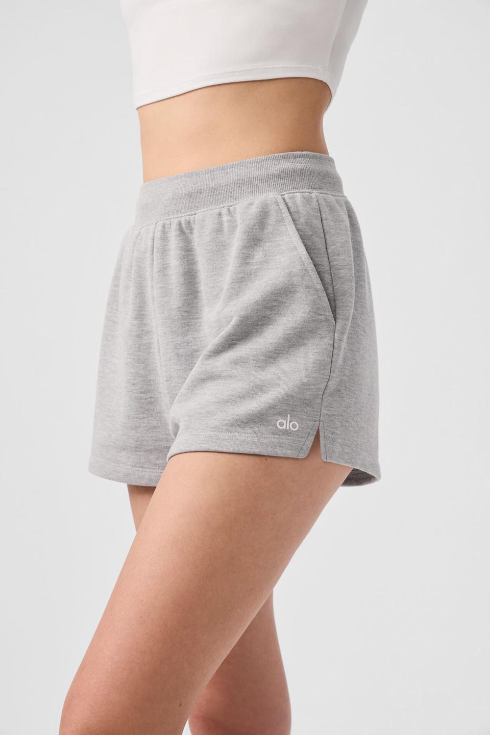 Alo Yoga Low Key Sweat Naisten Shortsit Harmaat | Suomi  5819-DQMWP