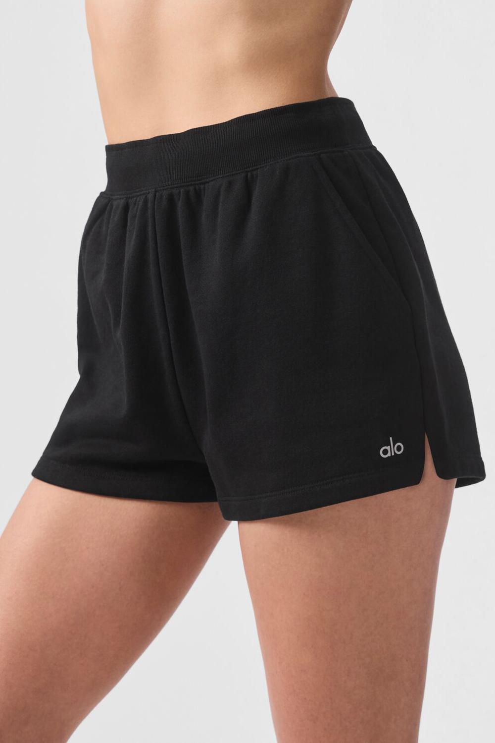 Alo Yoga Low Key Sweat Naisten Shortsit Mustat | Suomi  5729-BEJOI