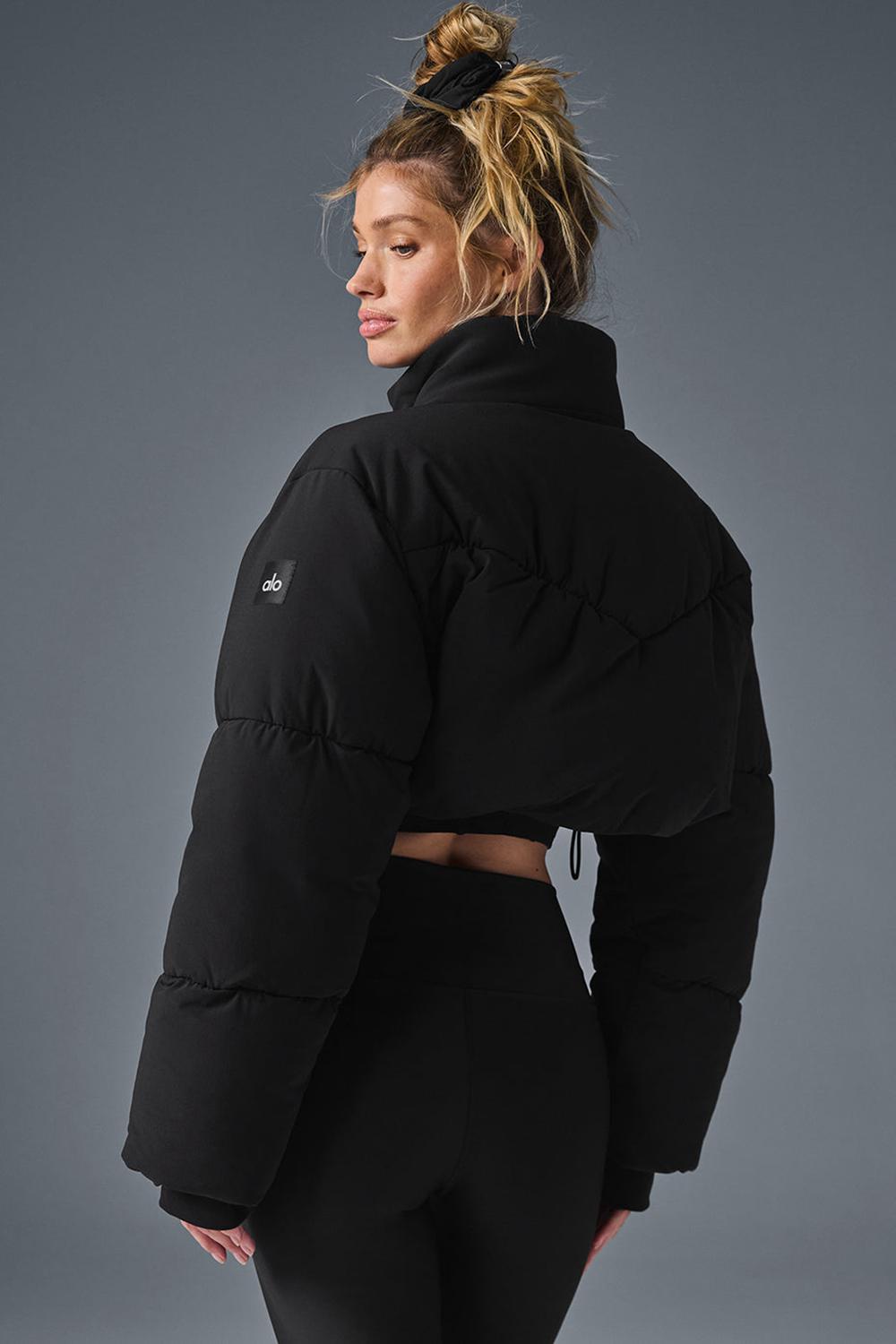 Alo Yoga Main Act Corset Naisten Puffer Takki Mustat | Suomi  1056-DTZYK