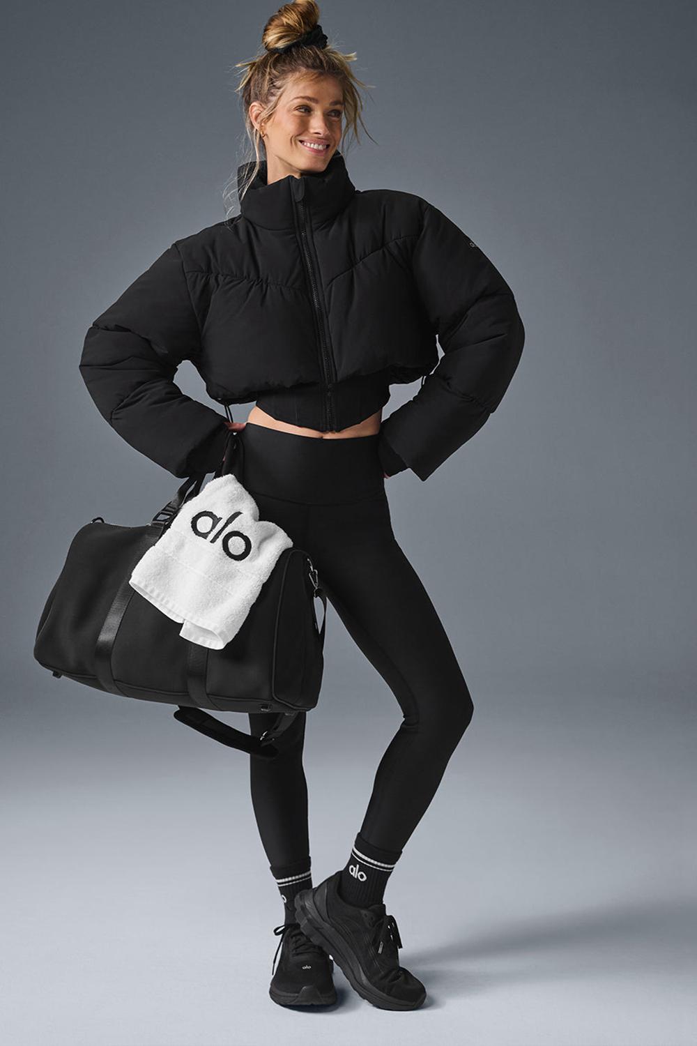 Alo Yoga Main Act Corset Naisten Puffer Takki Mustat | Suomi  1056-DTZYK
