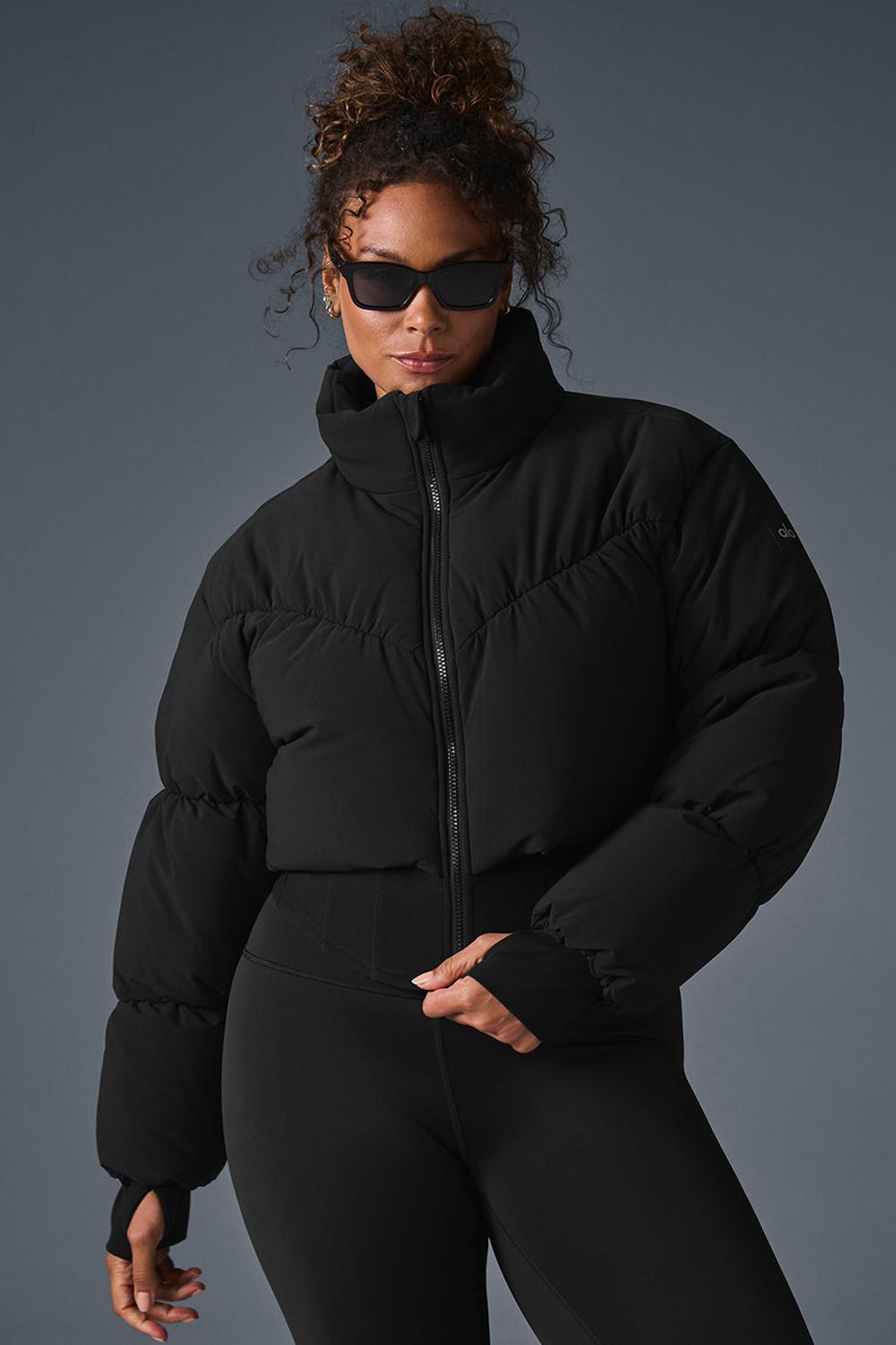 Alo Yoga Main Act Corset Naisten Puffer Takki Mustat | Suomi  1056-DTZYK